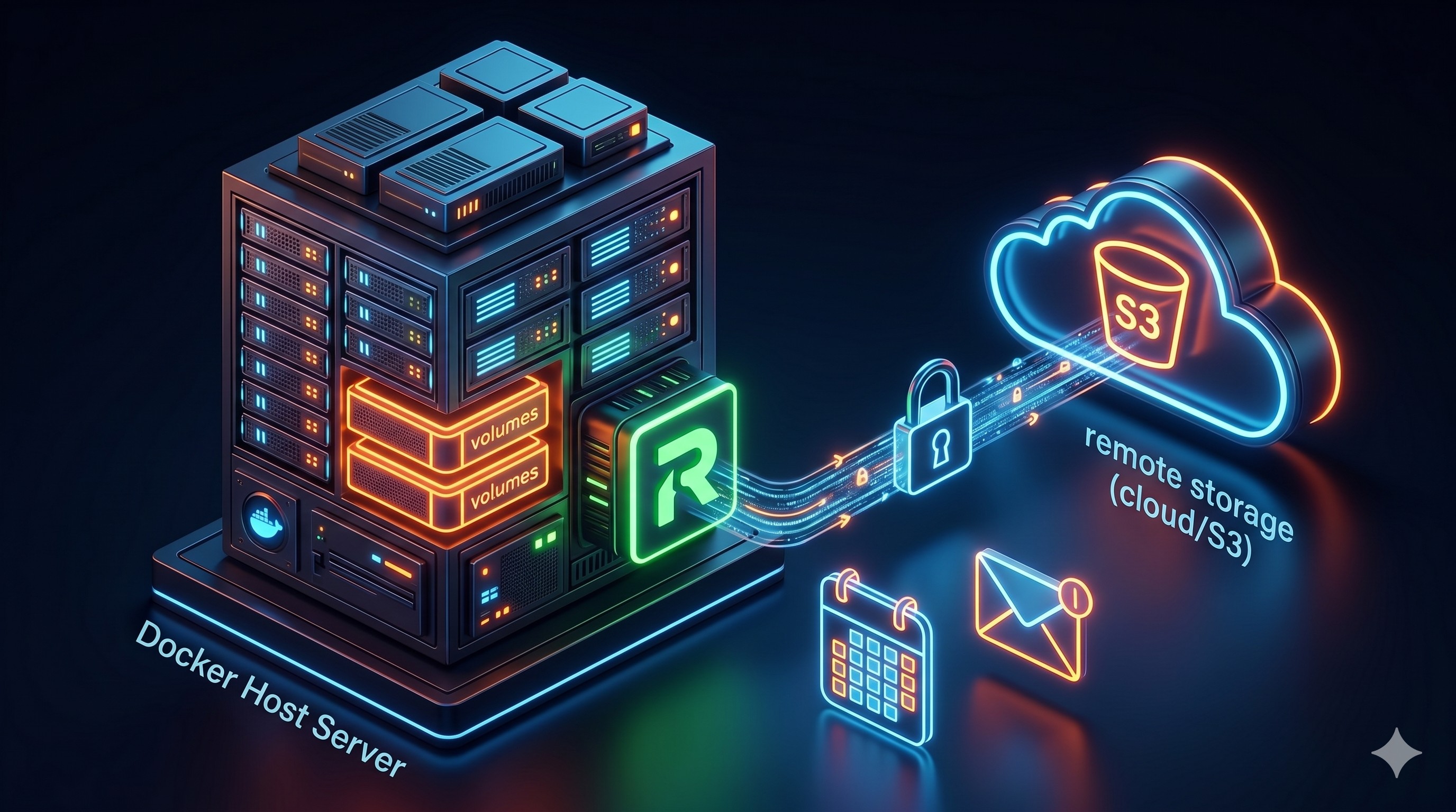 Backup automático de volúmenes Docker con Restic y systemd: guía práctica con retención y alertas